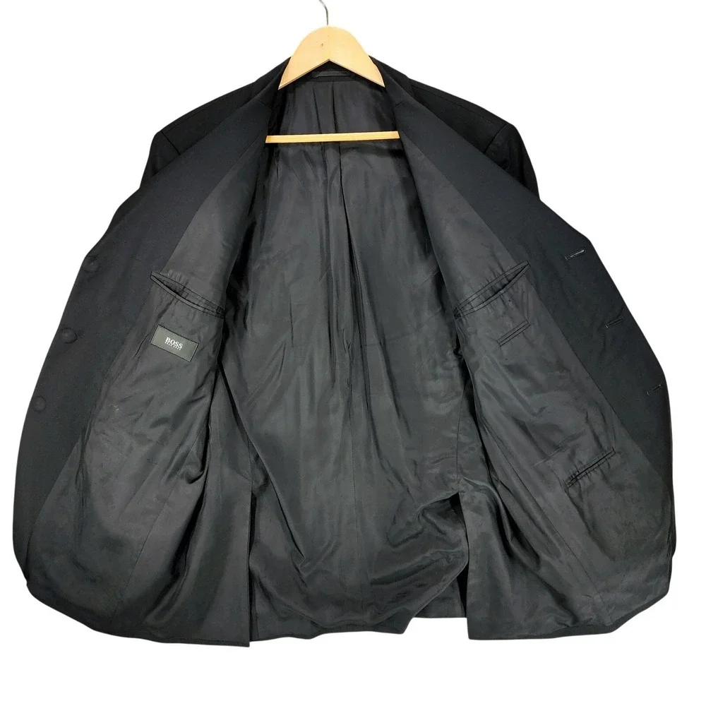 Hugo Boss‎ Mens Sport Coat 42R* Black Da Vinci Lucca Single Breasted Double Vent